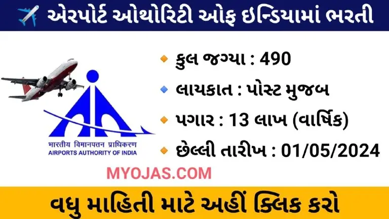 AAI Junior Executive Recruitment 2024